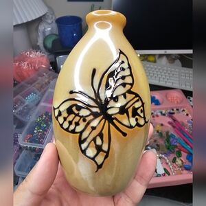 Handcrafted ceramic Butterfly Vase
